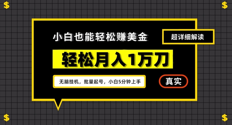 谷歌看广告撸美金2.0，无脑挂机，多号操作，月入1万刀-AI学习资源网