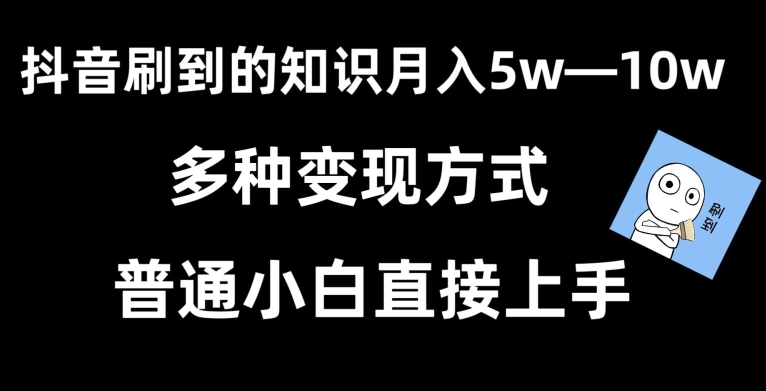 抖音刷到的知识，每天只需2小时，日入2000+，暴力变现，普通小白直接上手-AI学习资源网