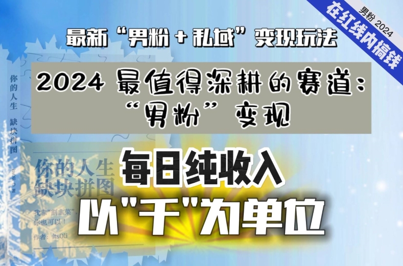 【私域流量最值钱】把“男粉”流量打到手，你便有无数种方法可以轻松变现，每日纯收入以“千”为单位-AI学习资源网