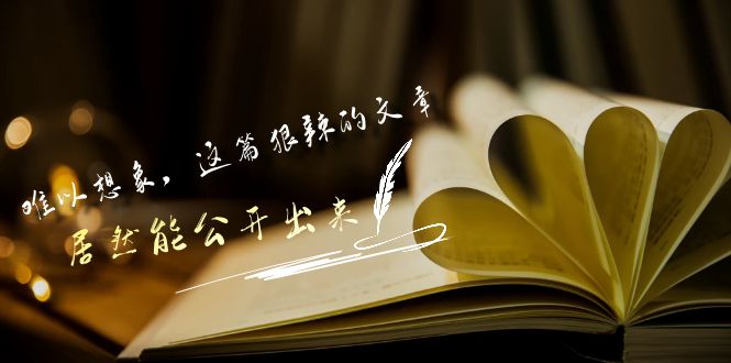 某付费文章《难以 想象，这篇狠辣的文章，居然能公开出来》-AI学习资源网