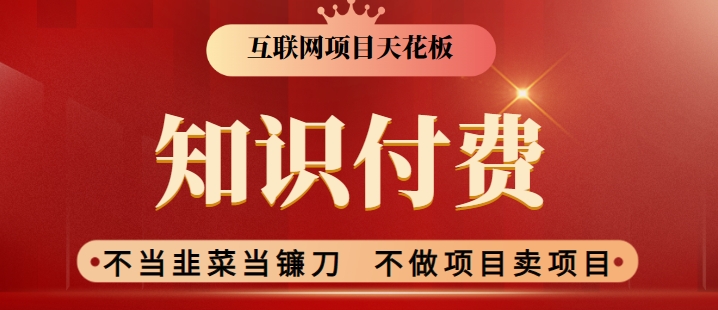 2024互联网项目天花板，新手小白也可以通过知识付费月入10W，实现财富自由-AI学习资源网