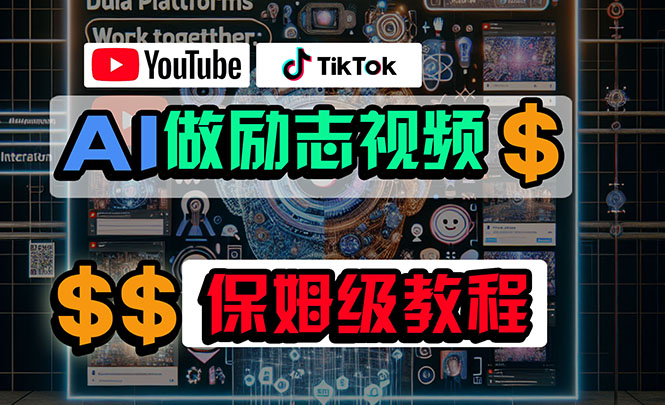 利用AI制作励志视频，在YouTube和TikTok赚钱，小白可做（附工具）-AI学习资源网