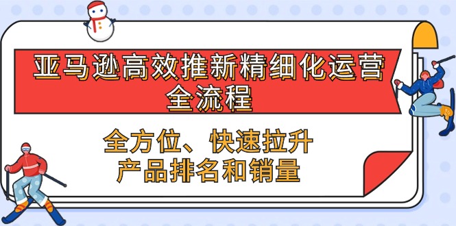 亚马逊高效推新精细化 运营全流程，全方位、快速 拉升产品排名和销量-AI学习资源网