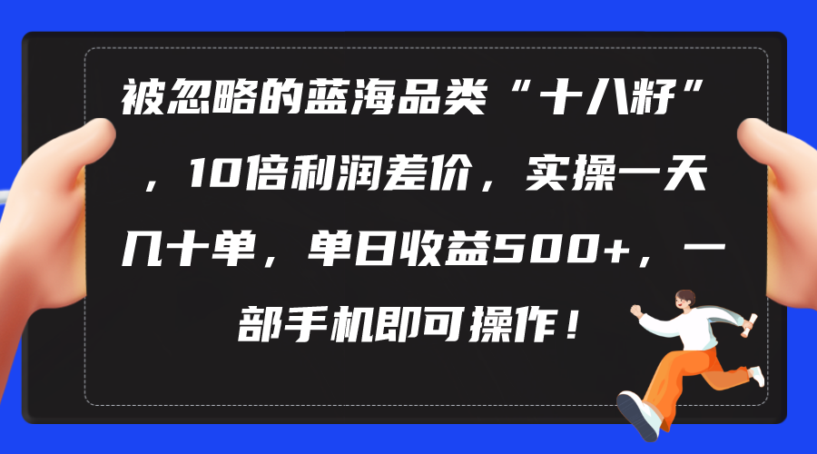 被忽略的蓝海品类“十八籽”，10倍利润差价，实操一天几十单 单日收益500+-AI学习资源网