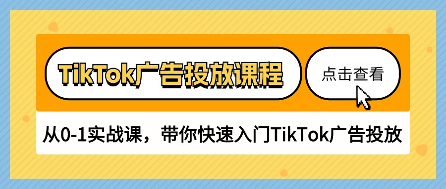 TikTok广告投放课程，从01实战课，带你快速入门TikTok广告投放（30节课）-AI学习资源网