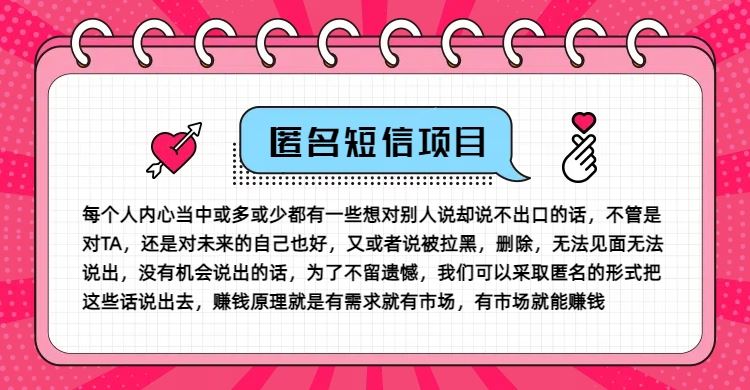 冷门小众赚钱项目，匿名短信，玩转信息差，月入五位数【揭秘】-AI学习资源网