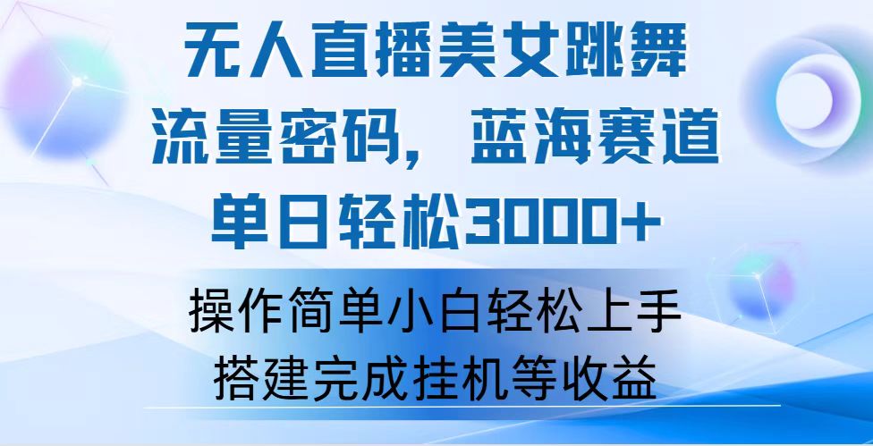 （12088期）快手无人直播美女跳舞，轻松日入3000+，流量密码，蓝海赛道，上手简单…-AI学习资源网