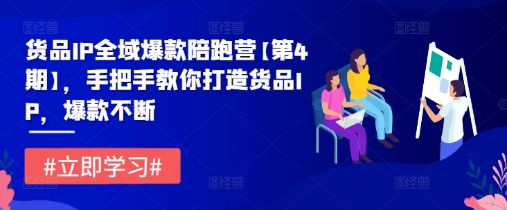 货品IP全域爆款陪跑营【第4期】，手把手教你打造货品IP，爆款不断-AI学习资源网