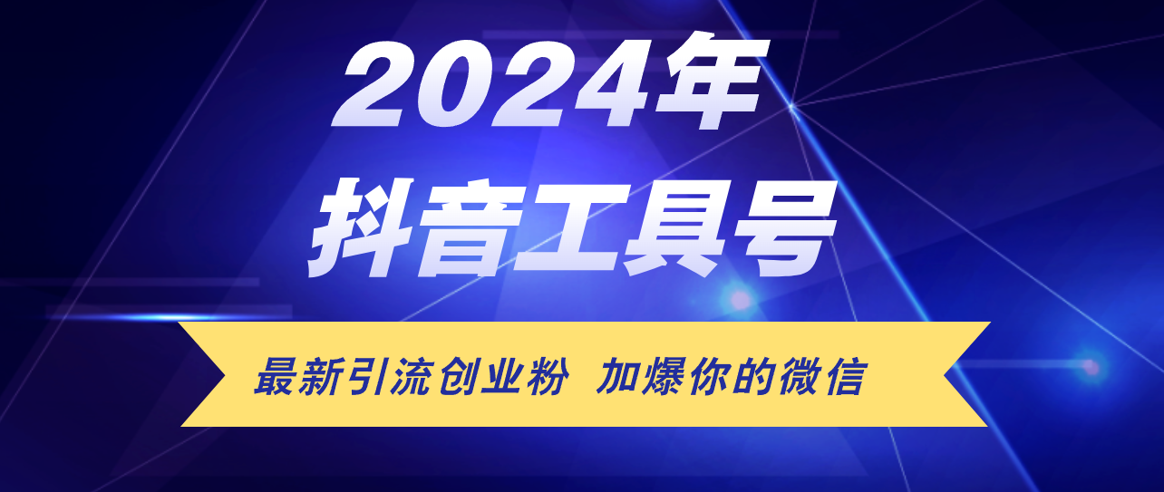 （12149期）24年抖音最新工具号日引流300+创业粉，日入5000+-AI学习资源网