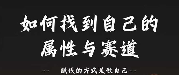 赛道和属性2.0：如何找到自己的属性与赛道，赚钱的方式是做自己-AI学习资源网