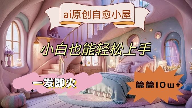 ai原创治愈小屋，小白也能轻松上手，一发即火，篇篇10w+【揭秘】-AI学习资源网