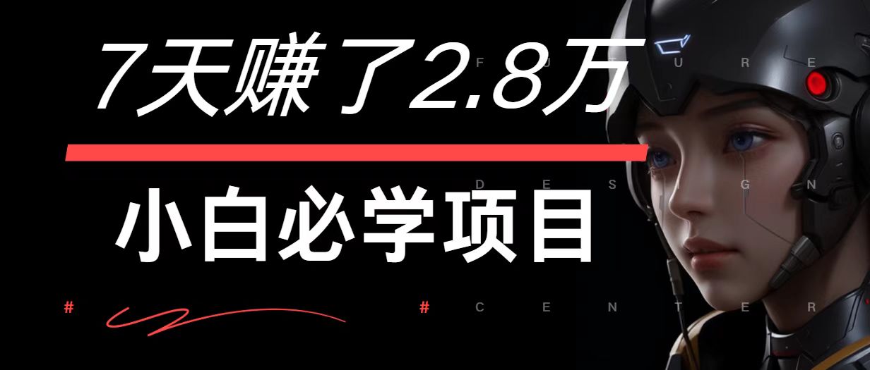 7天赚了2.8万！每单利润最少500+，轻松月入7万+小白有手就行-AI学习资源网