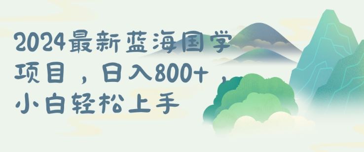 国学项目，长期蓝海可矩阵，从0-1的过程【揭秘】-AI学习资源网