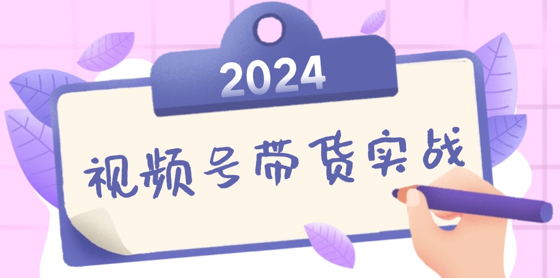 2024视频号最新带货实战课：无人直播/书单号卖货/个人IP口播 (附资料素材-AI学习资源网