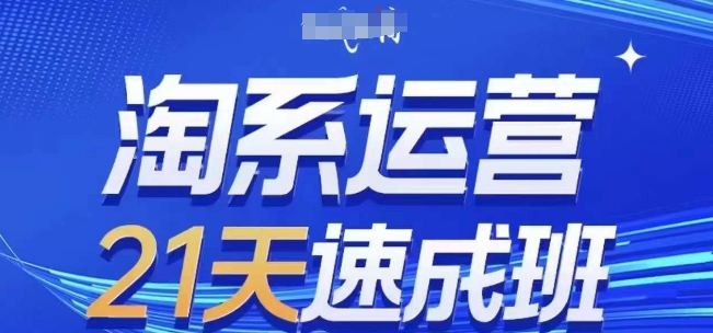 淘系运营21天速成班(更新24年9月)，0基础轻松搞定淘系运营，不做假把式-AI学习资源网