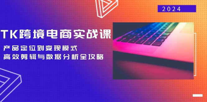 TK跨境电商实战课：产品定位到变现模式，高效剪辑与数据分析全攻略-AI学习资源网