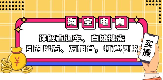 （12814期）2024淘宝电商课程：详解直通车、自然搜索、引力魔方、万相台，打造爆款-AI学习资源网