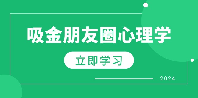 （12899期）朋友圈吸金心理学：揭秘心理学原理，增加业绩，打造个人IP与行业权威-AI学习资源网