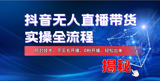 （13001期）在线赚钱新途径：如何用抖音无人直播实现财务自由，全套实操流程，含…-AI学习资源网