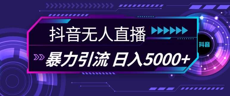 抖音快手视频号全平台通用无人直播引流法，利用图片模板和语音话术，暴力日引流100+创业粉【揭秘】-AI学习资源网