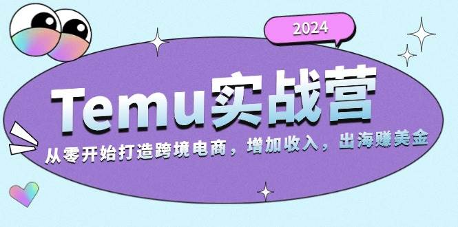 （13266期）2024Temu实战营：从零开始打造跨境电商，增加收入，出海赚美金-AI学习资源网