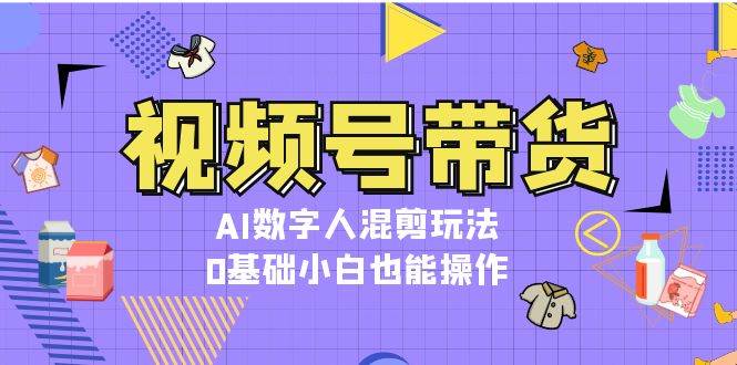 （13359期）视频号带货，AI数字人混剪玩法，0基础小白也能操作-AI学习资源网