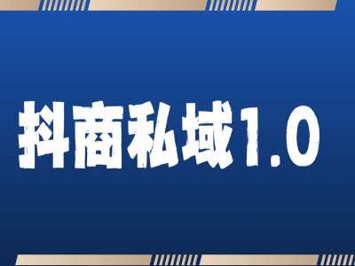 抖商服务私域1.0，抖音引流获客详细教学-AI学习资源网