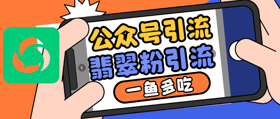 公众号低成本引流翡翠粉，高客单价，大力出奇迹一鱼多吃-AI学习资源网