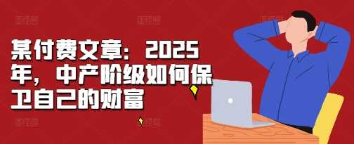 某付费文章：2025年，中产阶级如何保卫自己的财富-AI学习资源网