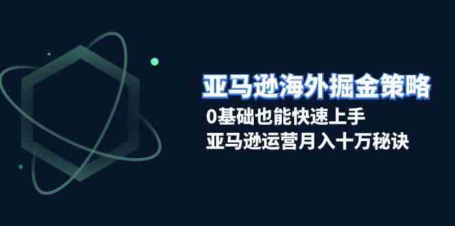 亚马逊海外掘金策略，0基础也能快速上手，亚马逊运营月入十万秘诀-AI学习资源网