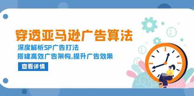 穿透亚马逊广告算法，深度解析SP广告打法，搭建高效广告架构,提升广告效果-AI学习资源网