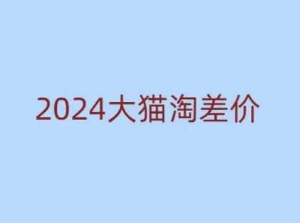 2024版大猫淘差价课程，新手也能学的无货源电商课程-AI学习资源网