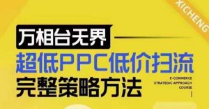 超低PPC低价扫流完整策略方法,最新低价扫流底层逻辑,万相台无界低价扫流实战流程方法-AI学习资源网