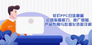 (13879期)低价PPC扫流秘籍:运营必备能力, 推广基础, 产品布局与数据化选款详解-AI学习资源网