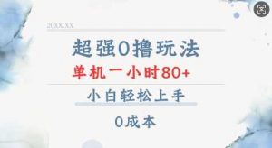 超强0撸玩法 录录数据 单机 一小时轻松80+ 小白轻松上手 简单0成本【仅揭秘】-AI学习资源网