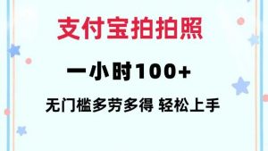 支付宝拍拍照一小时100+无任何门槛多劳多得一台手机轻松操做【揭秘】-AI学习资源网