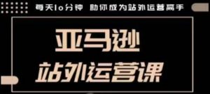 聪明的跨境人都在学的亚马逊站外运营课,每天10分钟,手把手教你成为站外运营高手-AI学习资源网