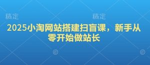 2025小淘网站搭建扫盲课,新手从零开始做站长-AI学习资源网
