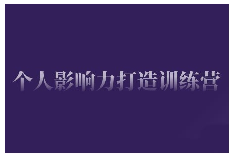 个人影响力打造训练营，掌握公域引流、私域运营、产品定位等核心技能，实现从0到1的个人IP蜕变-AI学习资源网