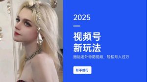 搬运老外奇葩视频,撸视频号分成计划收益,每天只需一小时,新手小白轻松月入过W-AI学习资源网