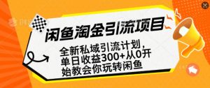 闲鱼淘金私域引流计划,从0开始玩转闲鱼,副业也可以挣到全职的工资-AI学习资源网
