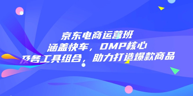 京东电商运营班：涵盖快车，DMP核心及各工具组合，助力打造爆款商品-AI学习资源网