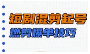 短剧实操教学,短剧混剪起号燃剪爆单技巧-AI学习资源网