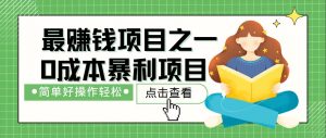 7天赚了2.4万,最赚钱项目之一,小白有手就行-AI学习资源网