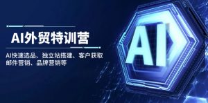 AI外贸特训营:AI快速选品、独立站搭建、客户获取、邮件营销、品牌营销等-AI学习资源网