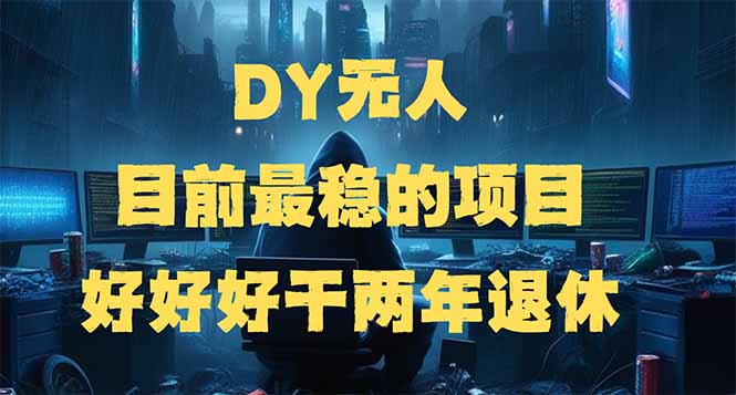 DY无人，目前最稳的项目，矩阵放大边旅游边赚钱，好好好干两年退休-AI学习资源网