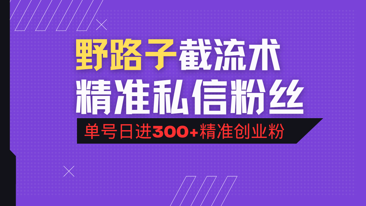 抖音评论区野路子引流术，精准私信粉丝，单号日引流300+精准创业粉-AI学习资源网