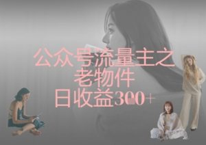 公众号流量主之老物件日收益300+-AI学习资源网