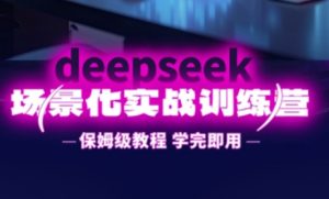 DeepSeek场景化实战训练营,保姆级教程,学完即用,手把手教你用DeepSeek提升效率-AI学习资源网