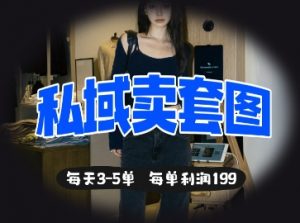 私域卖套图每天3-5单,每单利润99-AI学习资源网